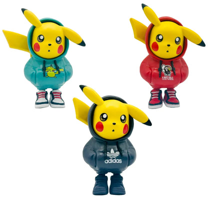 3-Piece Pokemon Pikachu Cosplay Action Figure Set 