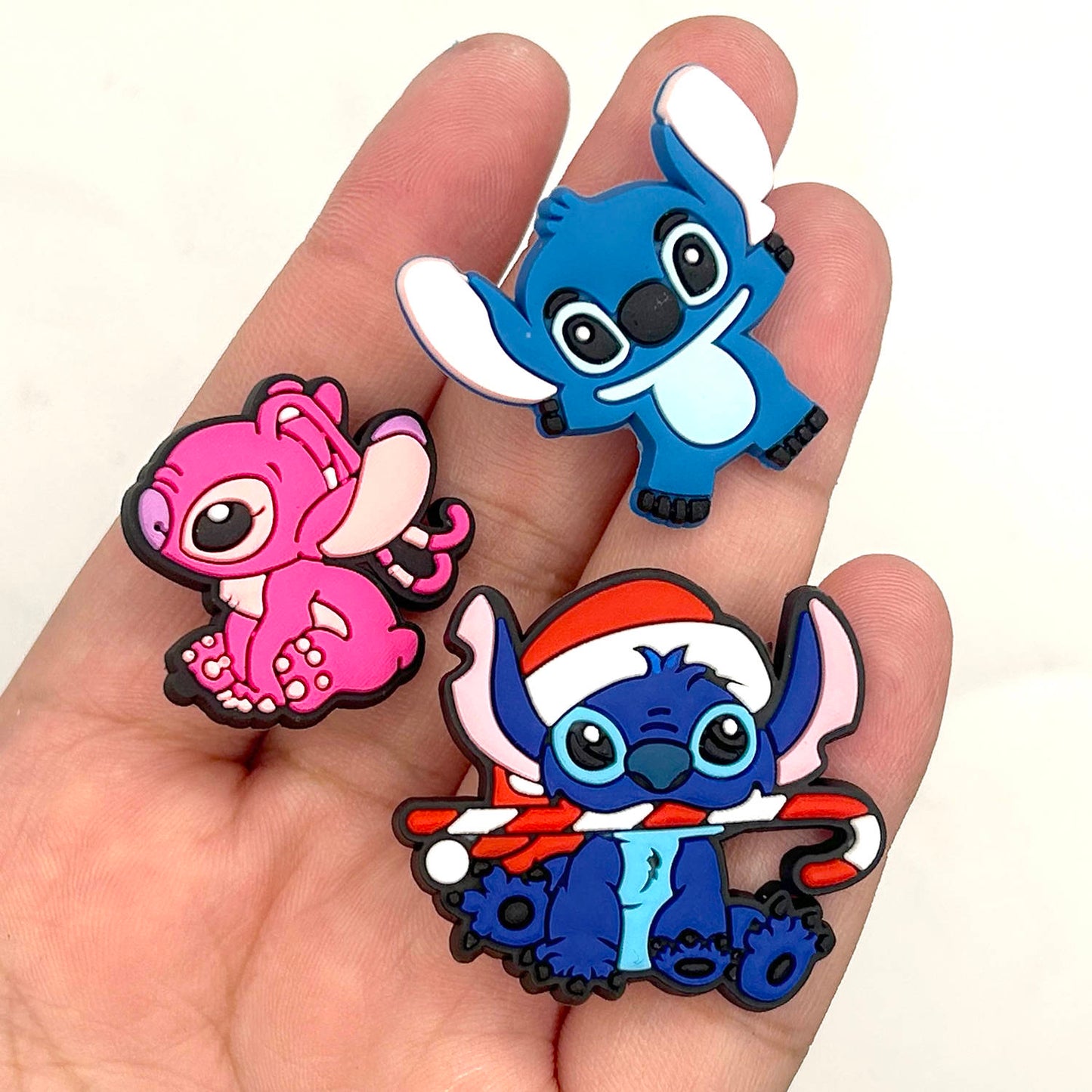 30 PCS Disney Cartoon Lilo and Stitch for Croc Shoe Charms for Boys, Shoe Charms Pins for Kids Girls, Party Gifts Bracelet Wristband, Shoe Decoration Accessories