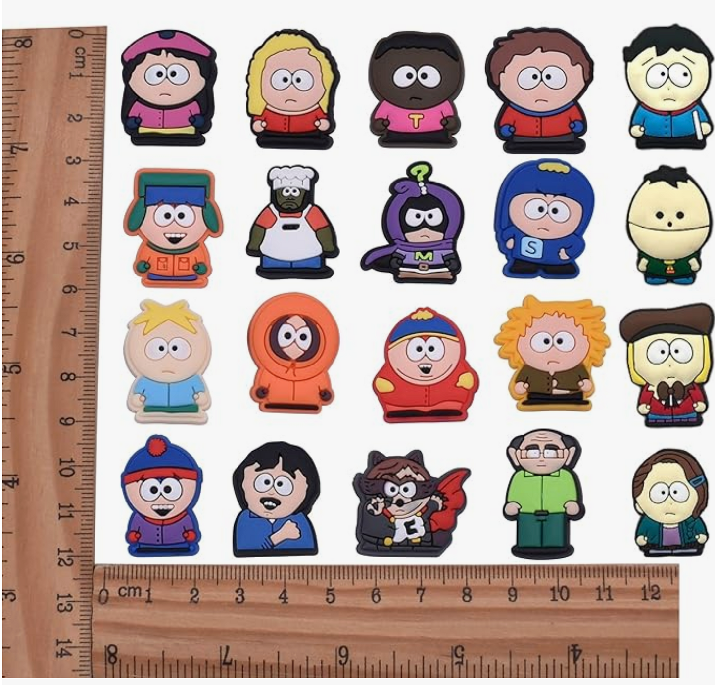 30 PCS South Park Shoe Charms for Boys Girls, for South Park Merch Shoe Pins Charms for Kids Sandals Bracelets Party Gifts,Favors & Accessories