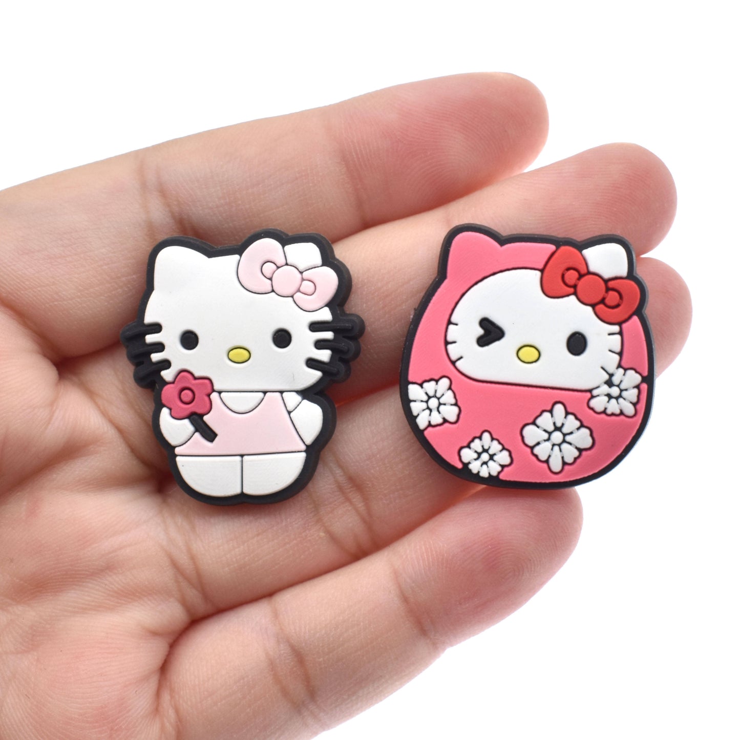 30 PCS Hello Kitty Charms for Croc Shoe Charms for Boys, Shoe Charms Pins for Kids Girls, Party Gifts Bracelet Wristband, Shoe Decoration Accessories