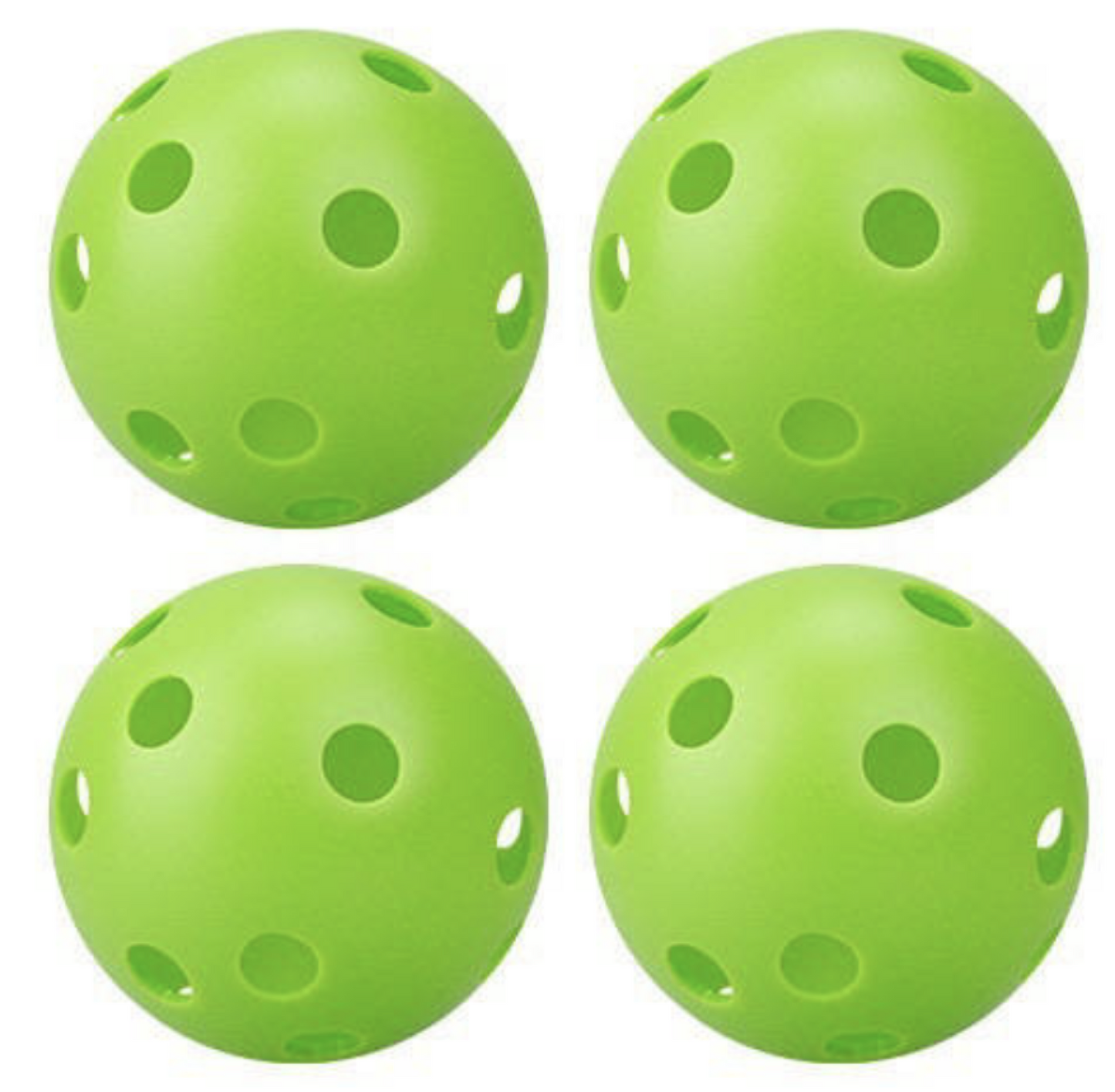 Outdoor 40 Holes Pickleball Balls- USAPA Pickleball Approved for Tournament Play, 4-Pack, Pink/Yellow/Neon Green