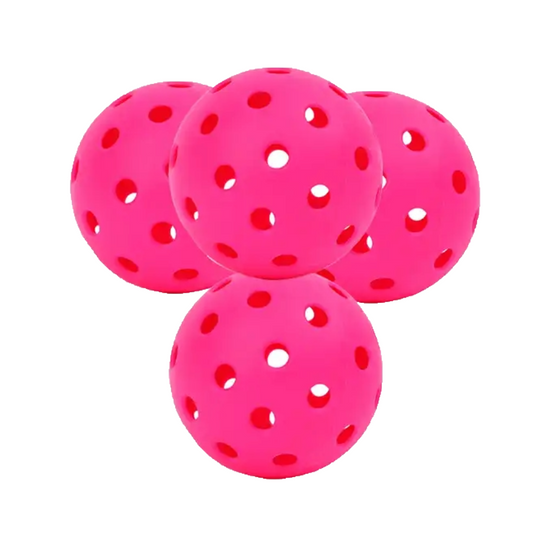 Outdoor 40 Holes Pickleball Balls- USAPA Pickleball Approved for Tournament Play, 4-Pack, Pink/Yellow/Neon Green