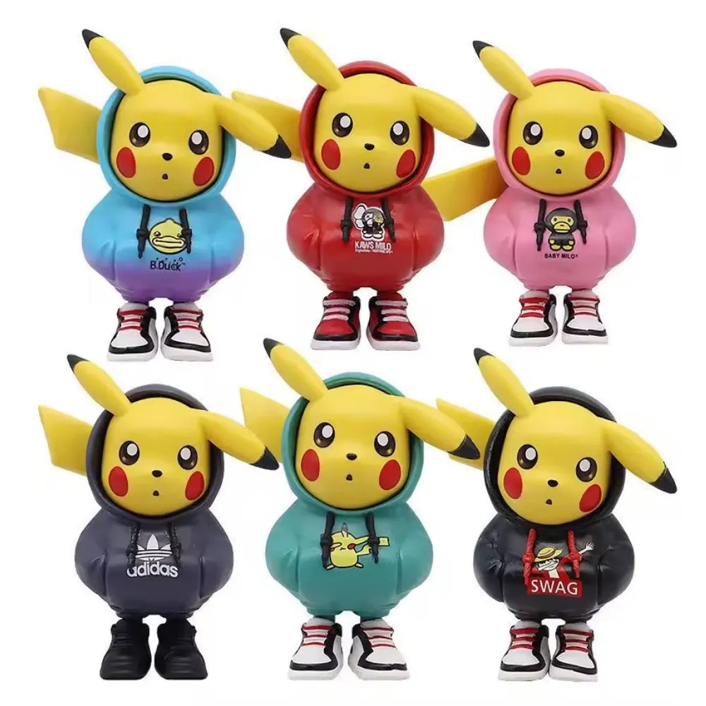 Pokemon Pikachu Cosplay Action Figure Set 