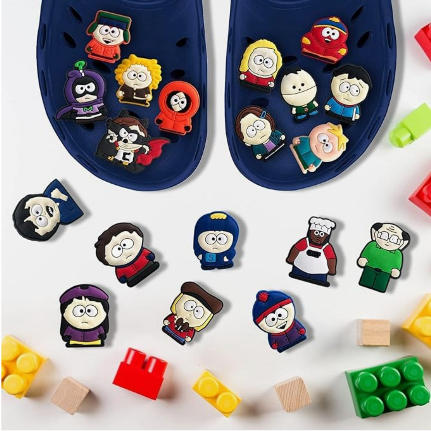 30 PCS South Park Shoe Charms for Boys Girls, for South Park Merch Shoe Pins Charms for Kids Sandals Bracelets Party Gifts,Favors & Accessories