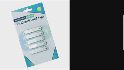 Pickleball Lead Tape - High Adhesive, 3g Weight Strips | Enhanced Power, Control, & Precision Paddle Edge Guard